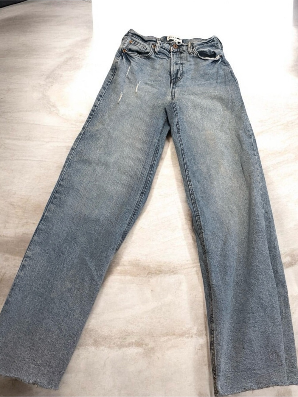 Fashion Nova Light Blue Straight-Leg Women's Jeans